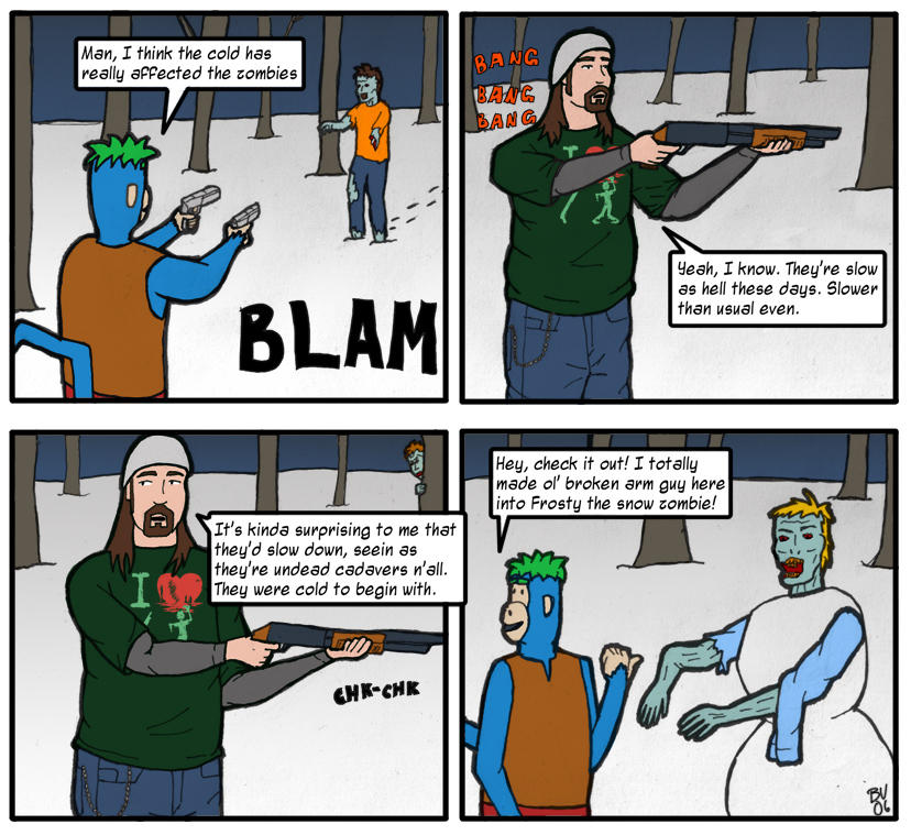 Frosty the Snow Zombie by Lunge