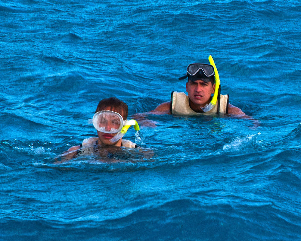 Two Belgians Snorkeling by quintmckown