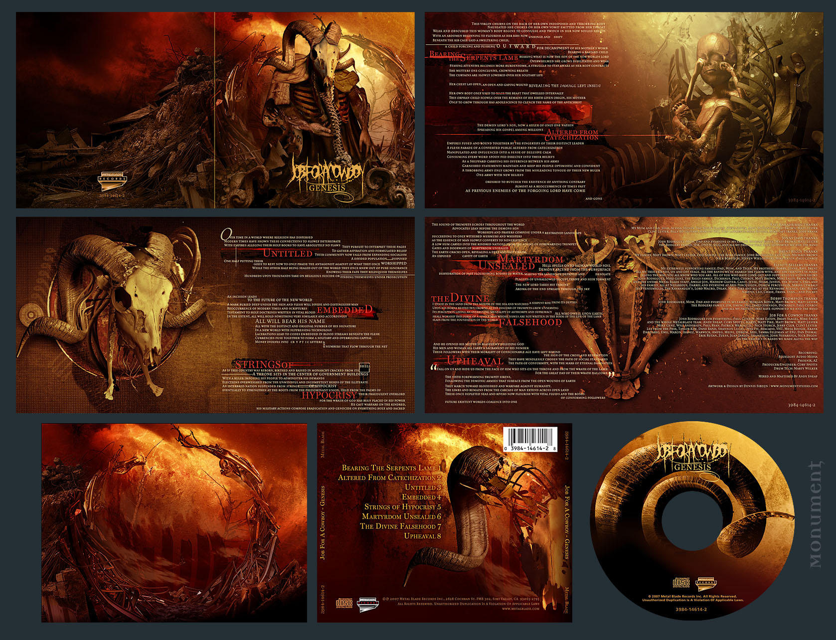 Job For A Cowboy-Genesis CD by damnengine