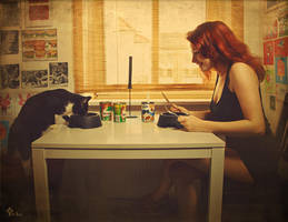 2 nasch-Katzen by LilifIlane