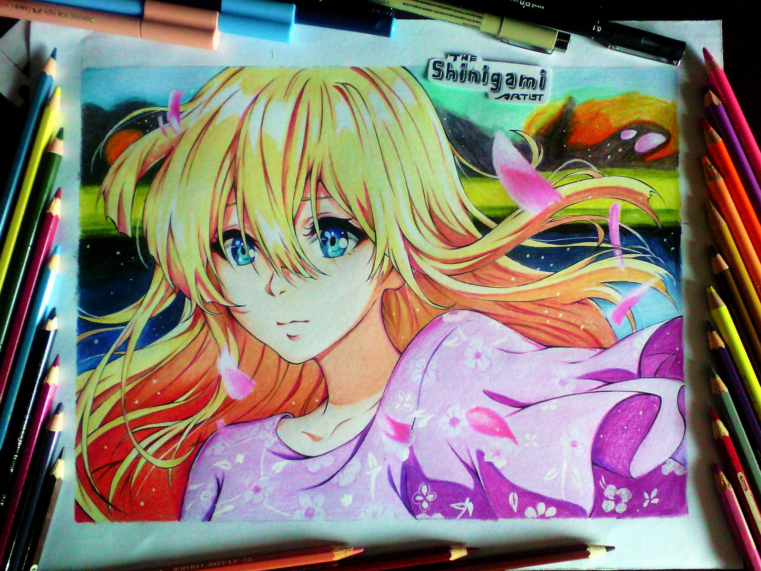 free download violet evergarden drawing