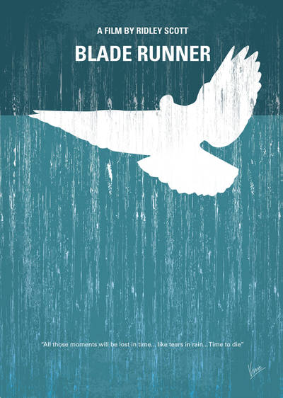 No011 My bladerunner minimal movie poster by Chungkong