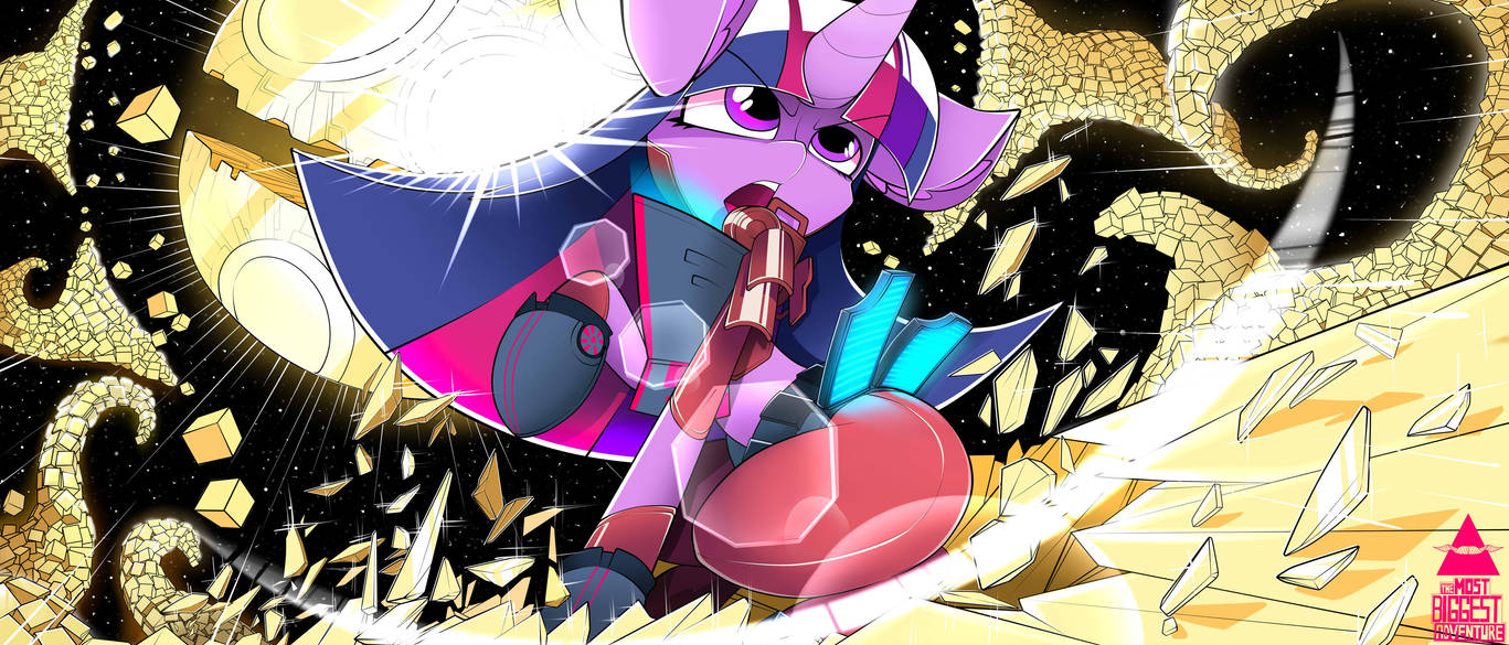 TMBA - Twilight Sparkle fight in Space by AHEKAO