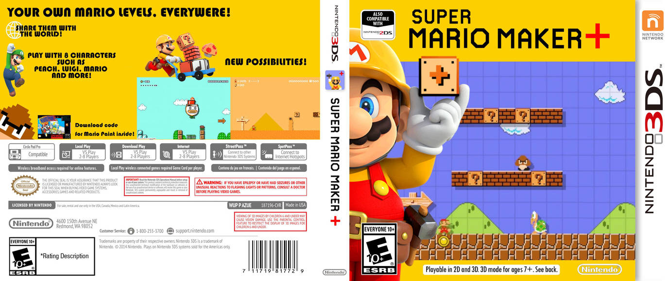 Super Mario Maker 3DS Box Art by AliVe52 on DeviantArt