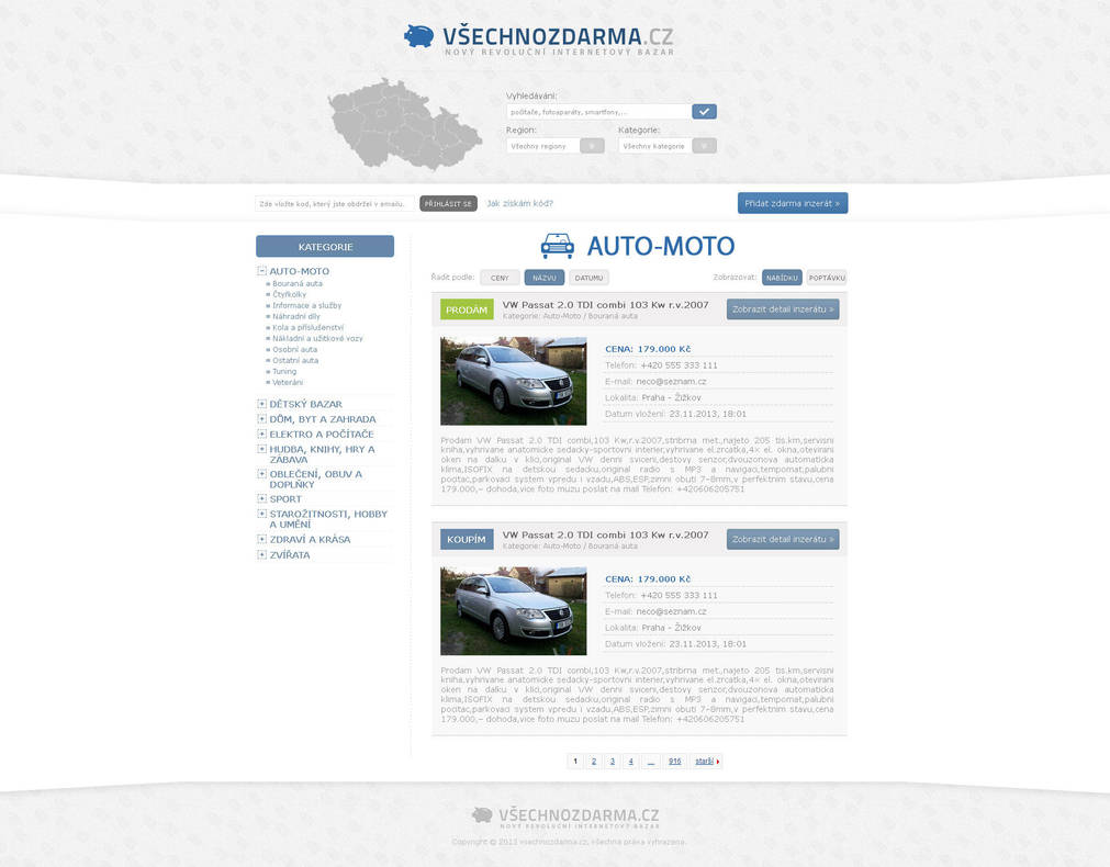 vsechnozdarma.cz by Ingnition