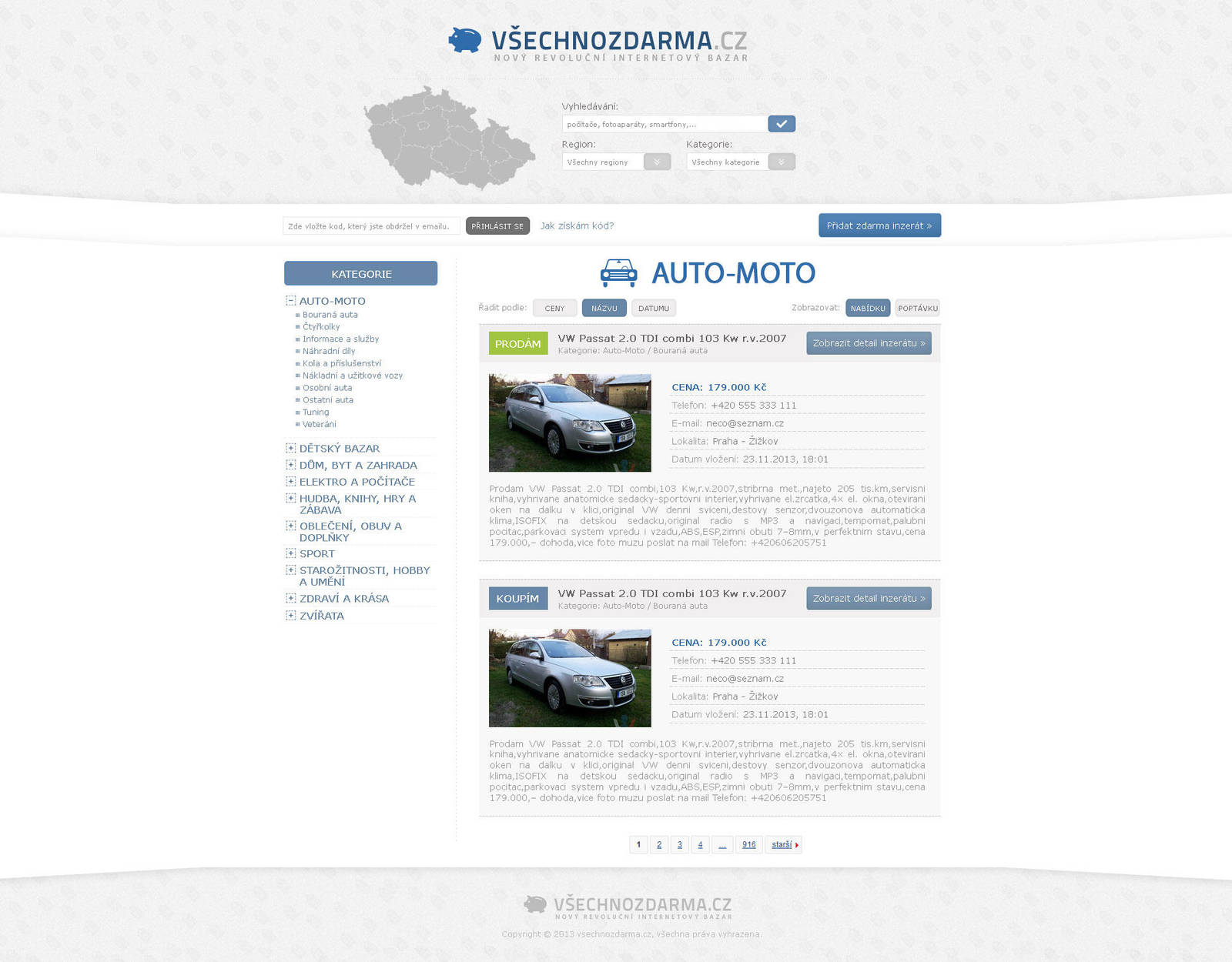 vsechnozdarma.cz by Ingnition