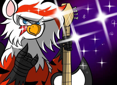 Glam Rock Red Tiger by TranzmuteProductions
