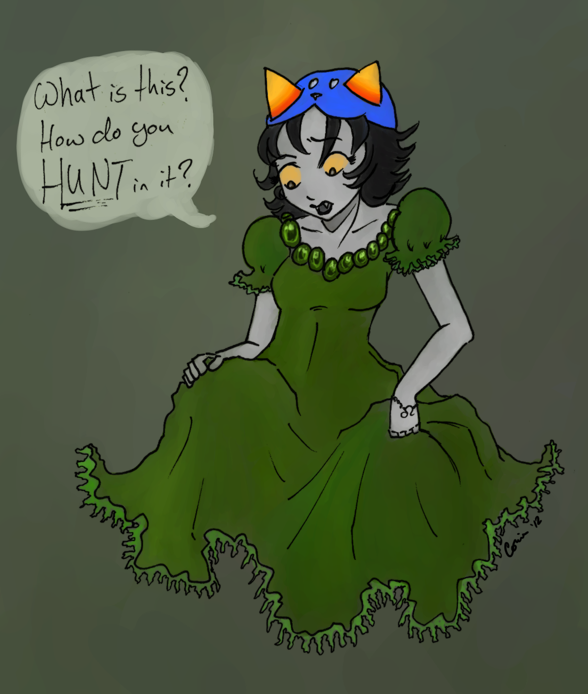 Nepeta in a Dress by nekozikasilver1