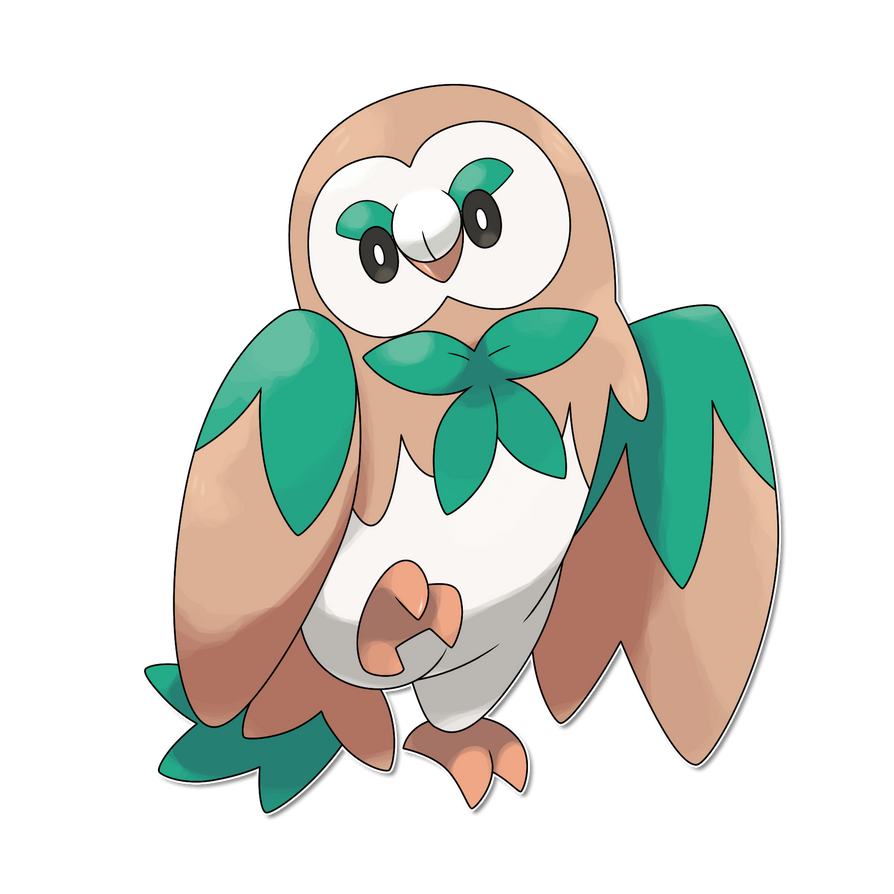 Rowlet Evolution Fowliage by FakeMakeT on DeviantArt