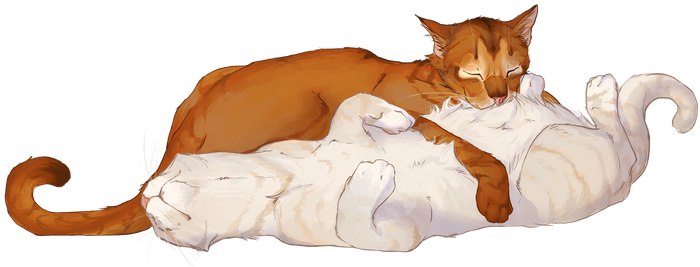Sharing tongues by QuietLittleLeaf
