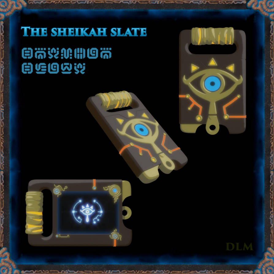 Sheikah slate 3d Modeling by emanon01