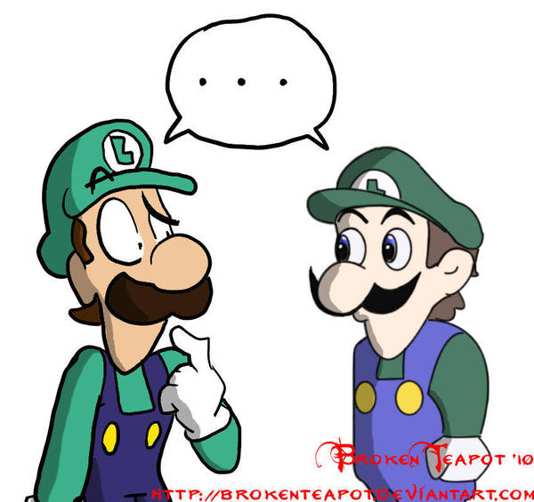 Luigi vs. Weegee by BrokenTeapot on DeviantArt