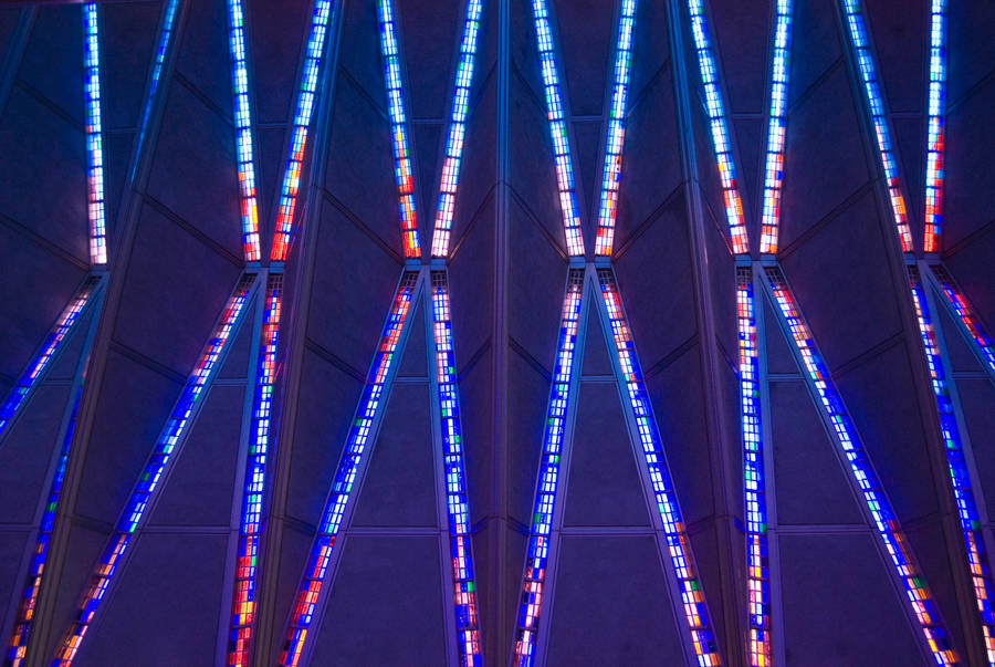 Air Force Academy Chapel Interior Ceiling by COphotog