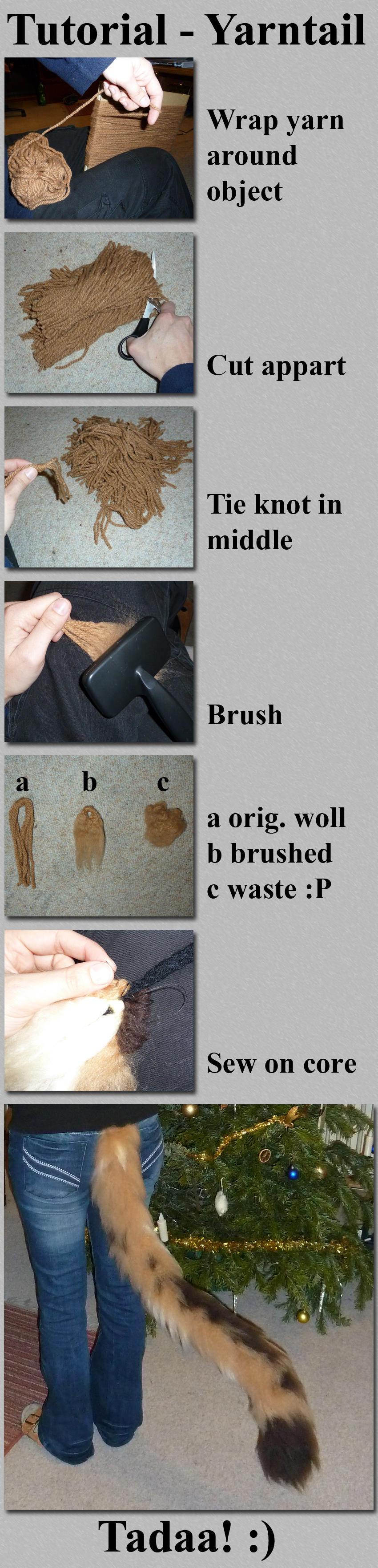 TUTORIAL Yarn Tail by luthien368