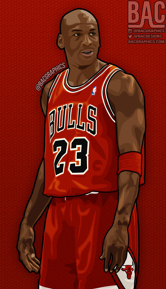 Michael Jordan Cartoon Illustration by BacGraphics on ...