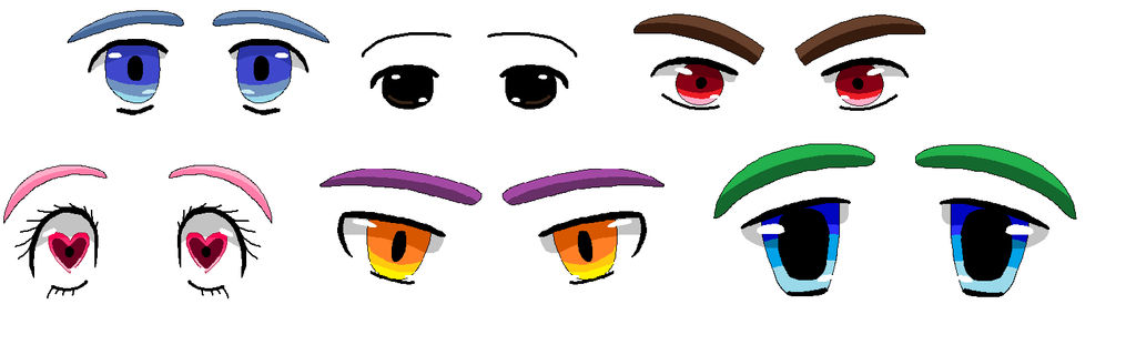 Pixel Anime Eye Chart By Venomrobotwolf On Deviantart
