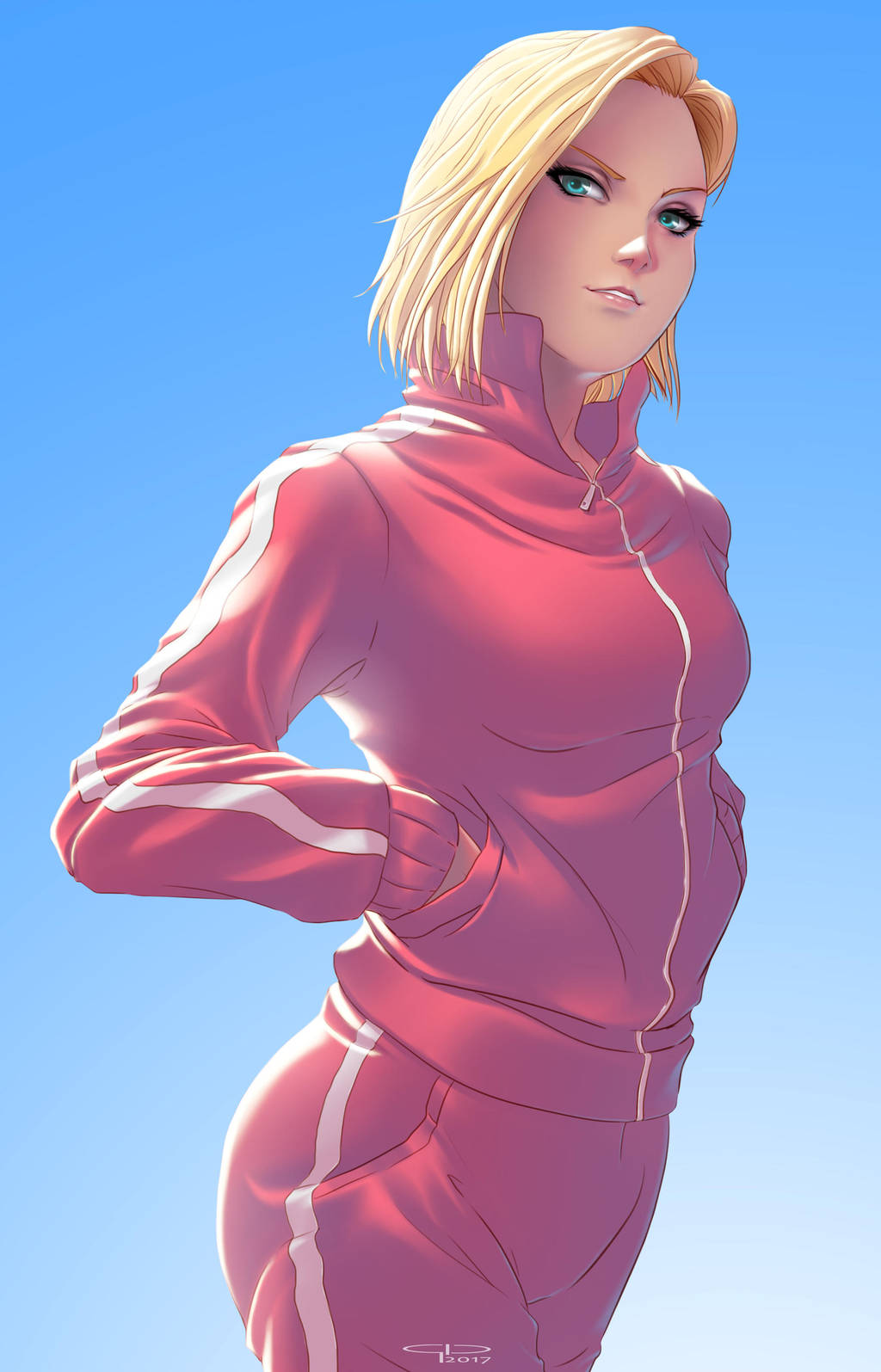 Android 18 tracksuit sales