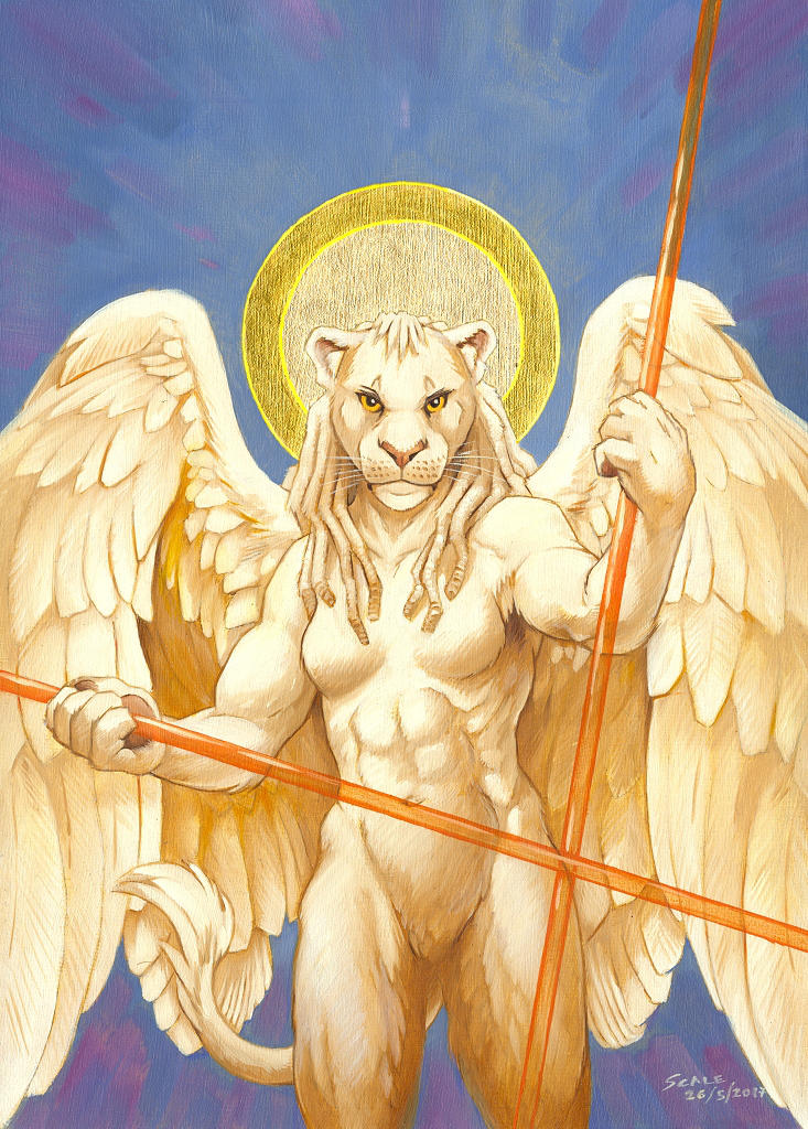 Lioness angel by Alessio-Scalerandi