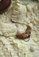 Antique Rose Garland necklace by Nika-N