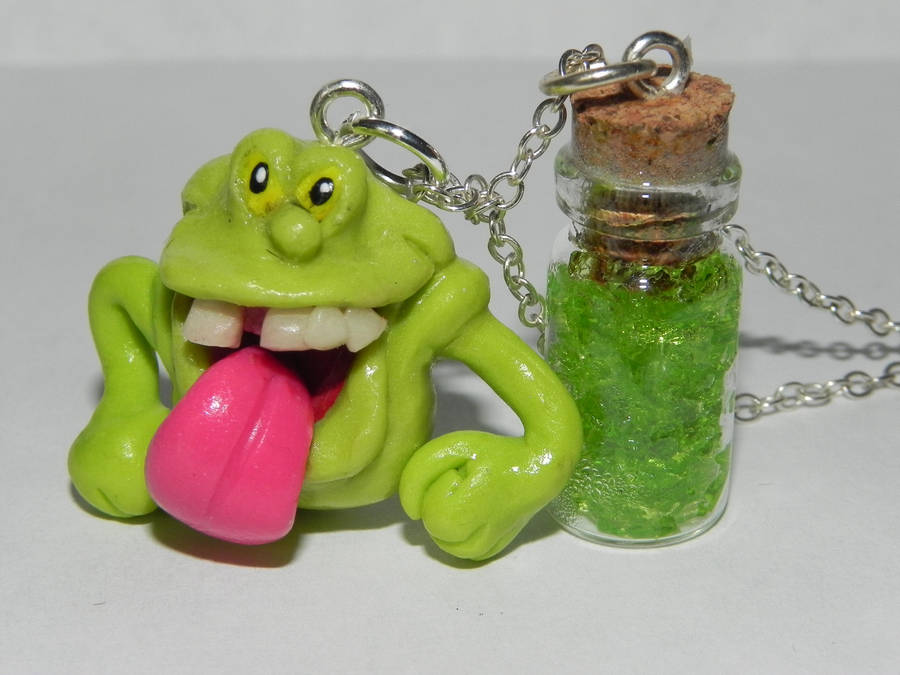 Slimer, Glow in the Dark, Ghostbusters, Slime in a by Secretvixen