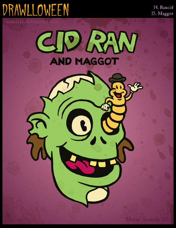 Drawlloween: Rancid + Maggot by Osmatar