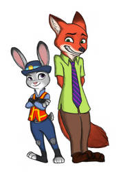 Nick and Judy by Pteryon