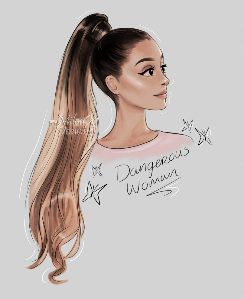 Ariana Grande - Dangerous Woman drawing by ...