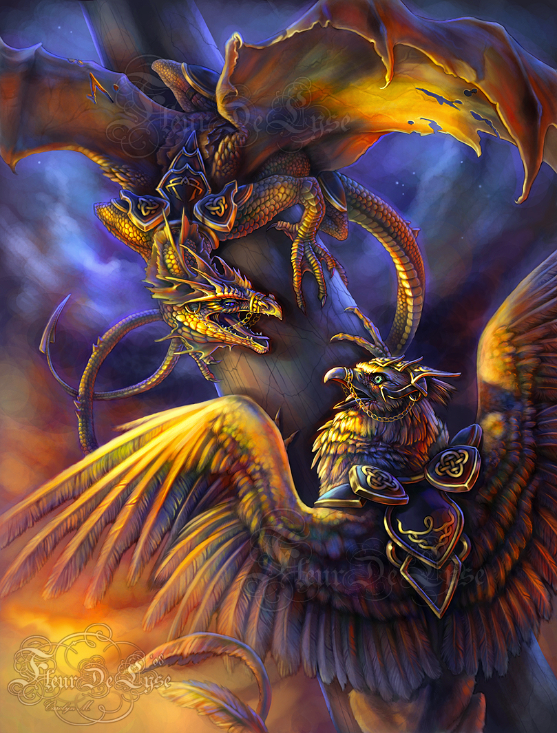Clash of Legendary Wings by Fleurdelyse