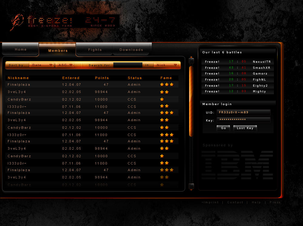 Freeze Clan, practise by deNOIR
