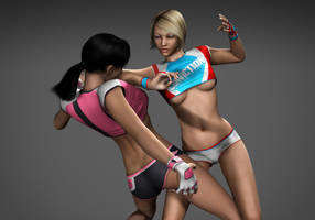 Nightingale vs Fox - Catfight 1/6 by Torqual3D