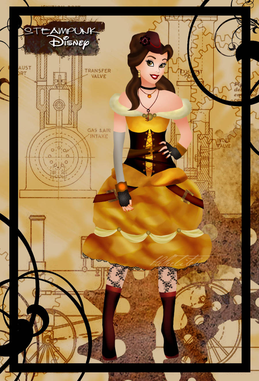 Steampunk Belle II by HelleeTitch