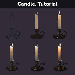 Candle. Tutorial by Anastasia-berry