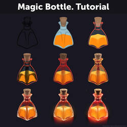 Magic Bottle. Tutorial by Anastasia-berry