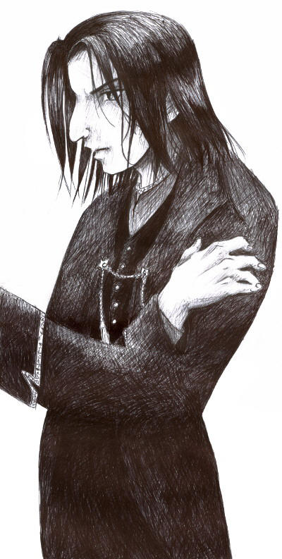 Severus Snape - ink sketch by salvador-dolly