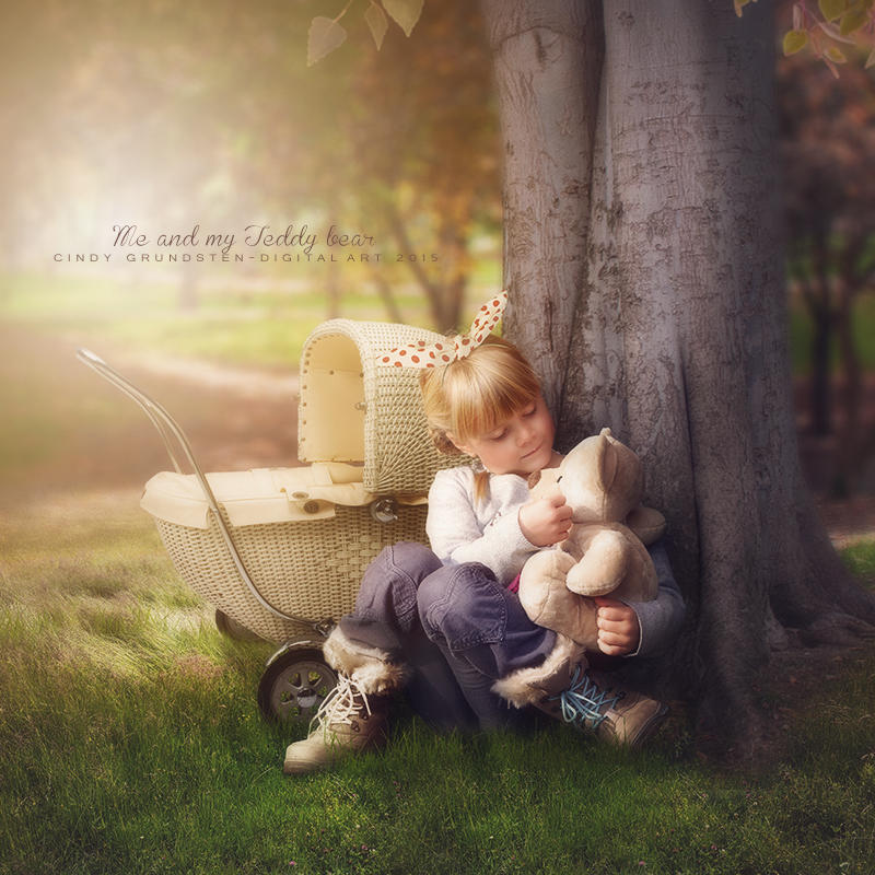 Me and my teddybear by CindysArt