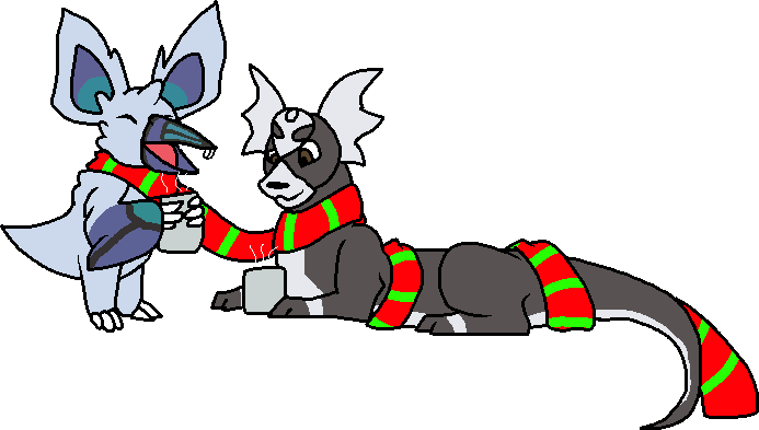 Squire and Beeb share a nice coco by MephiNo