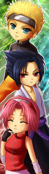 Naruto- Chibi Team7 by ramy