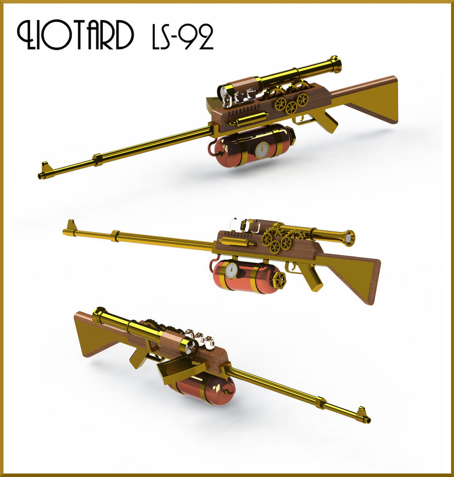 Steampunk Sniper Rifle by Dixbit