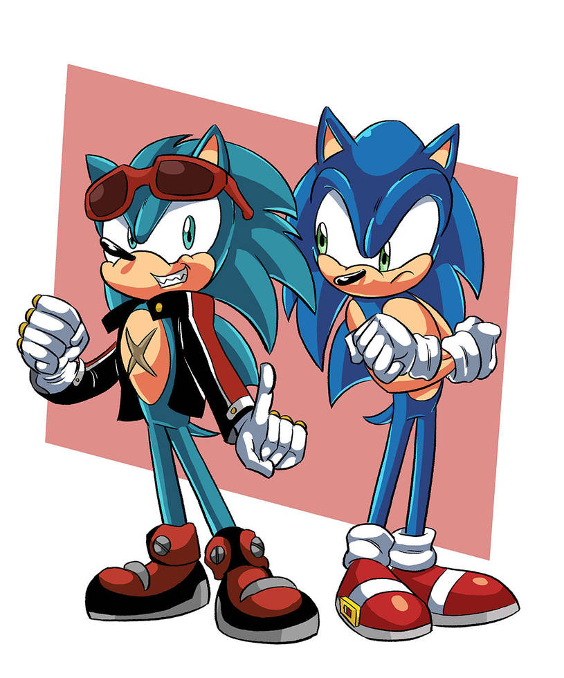 Scourge and Sonic by Chauvels on DeviantArt