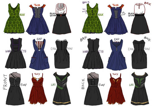 Avengers Dresses by Robinade