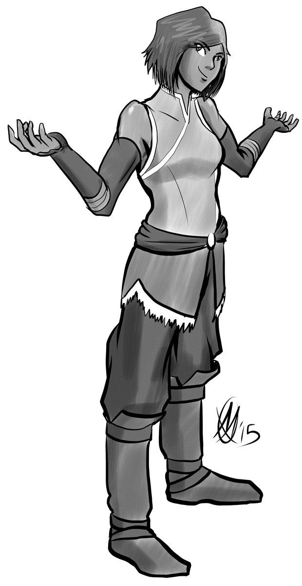 Inktober 2015 - Legend of Korra by Coyotzin