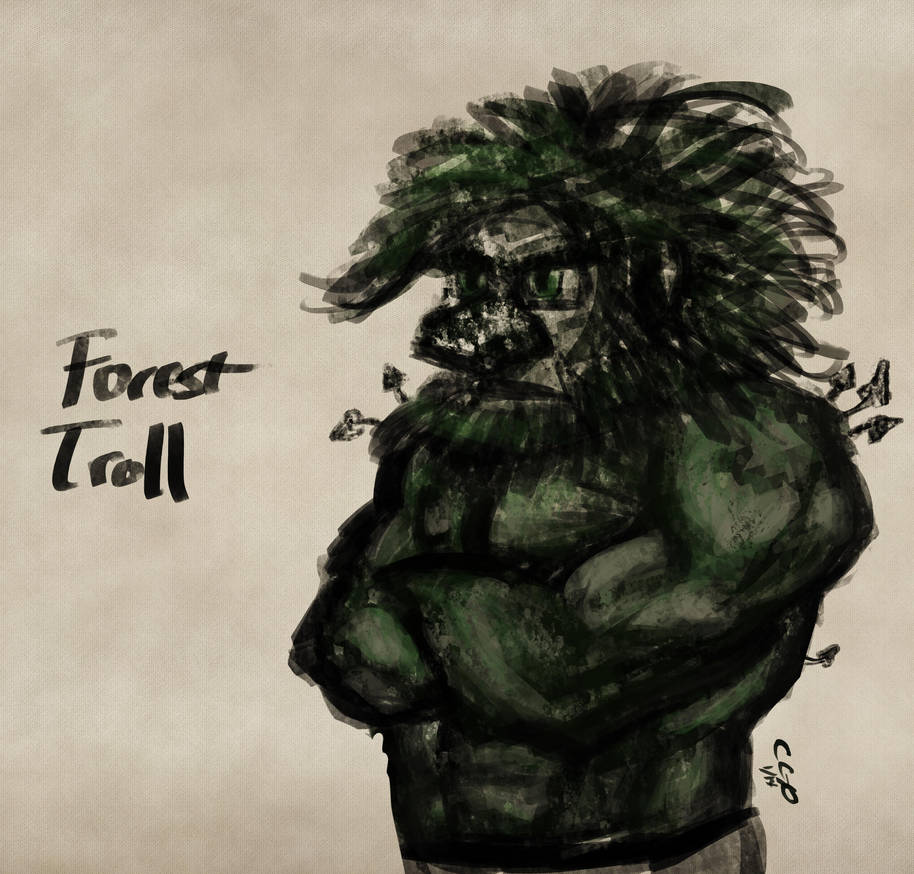 Forest Troll Sketch by Callego