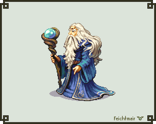 Archsage Athos - Fire Emblem 7 - Hi Bit by Cyangmou