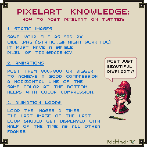 How to post pixel art on twitter by Cyangmou