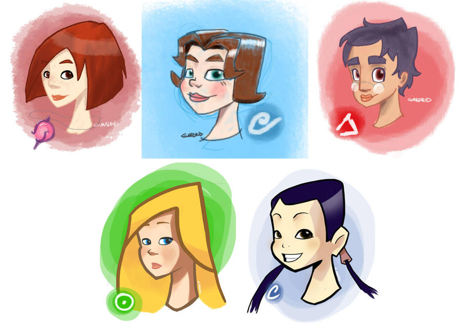 W.I.T.C.H. Sketches by gabmadrid