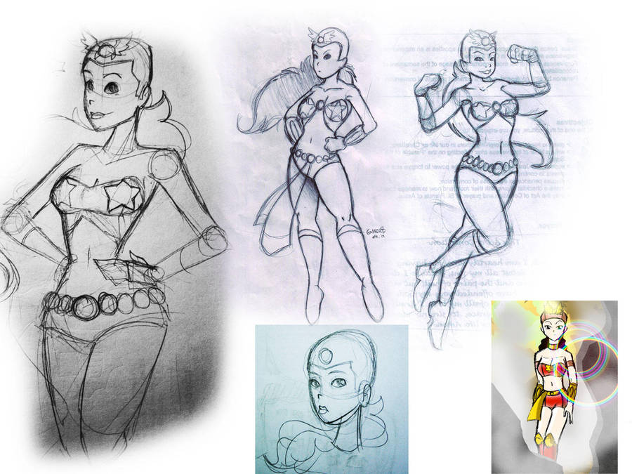 Darna Sketchdump by gabmadrid