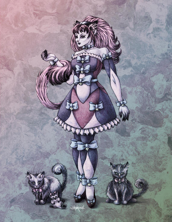 Cat Goddess in Colour by Shakoriel
