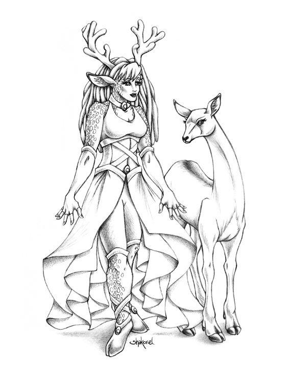 Deer Goddess by Shakoriel
