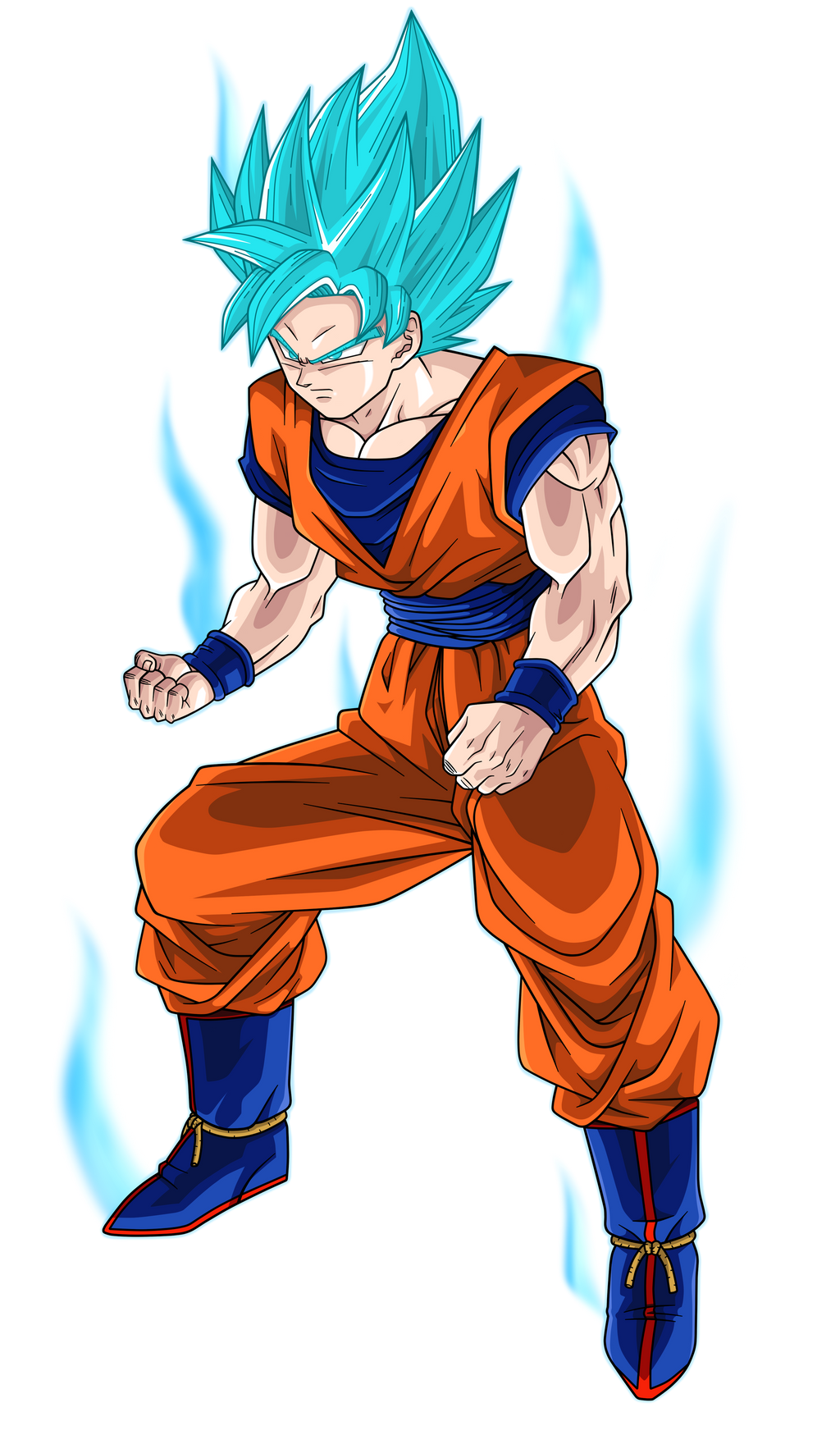 Goku Super Saiyajin Blue 100 by MaiagulCuon on DeviantArt