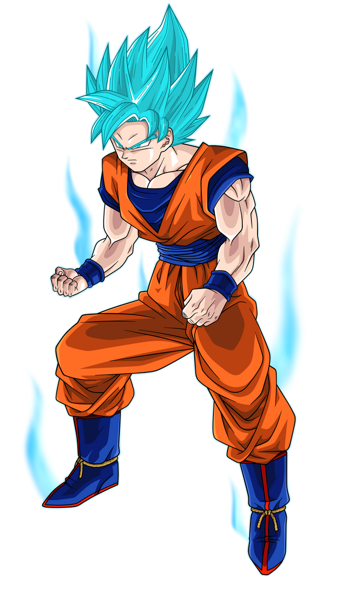 Goku Super Saiyajin Blue 100% by MaiagulCuon on DeviantArt